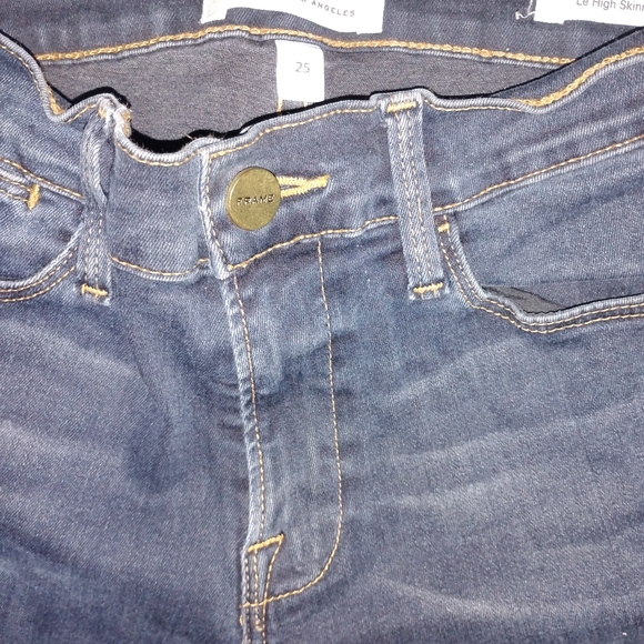 Frame Denim Women's Dark Blue Skinny Jeans - Picture 3 of 3